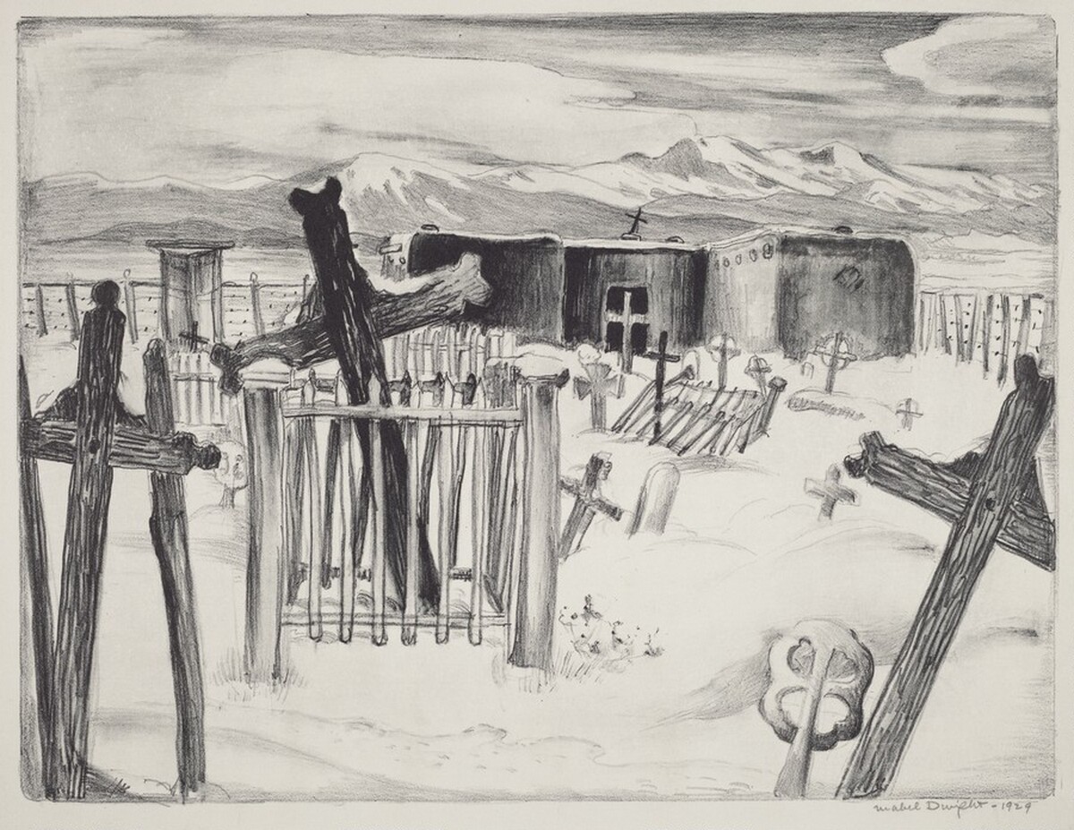 Penitentes Graveyard by Mabel Dwight