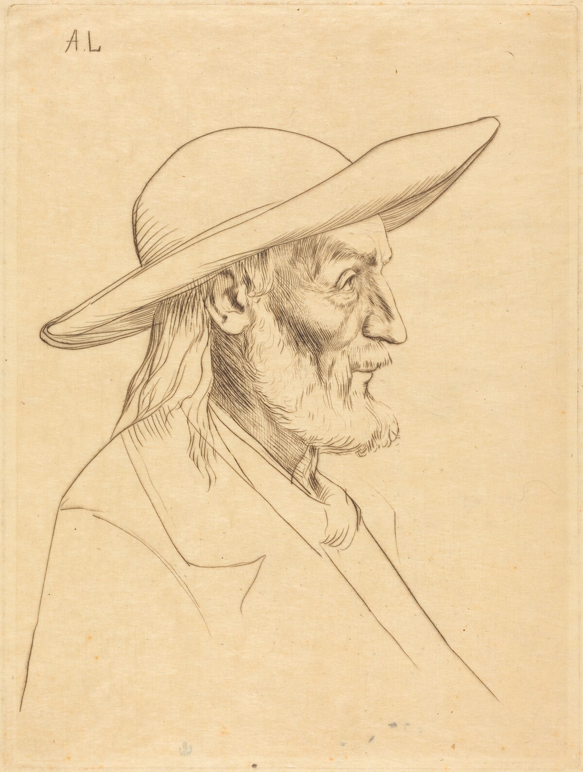 Breton Peasant (Paysan breton) by Alphonse Legros
