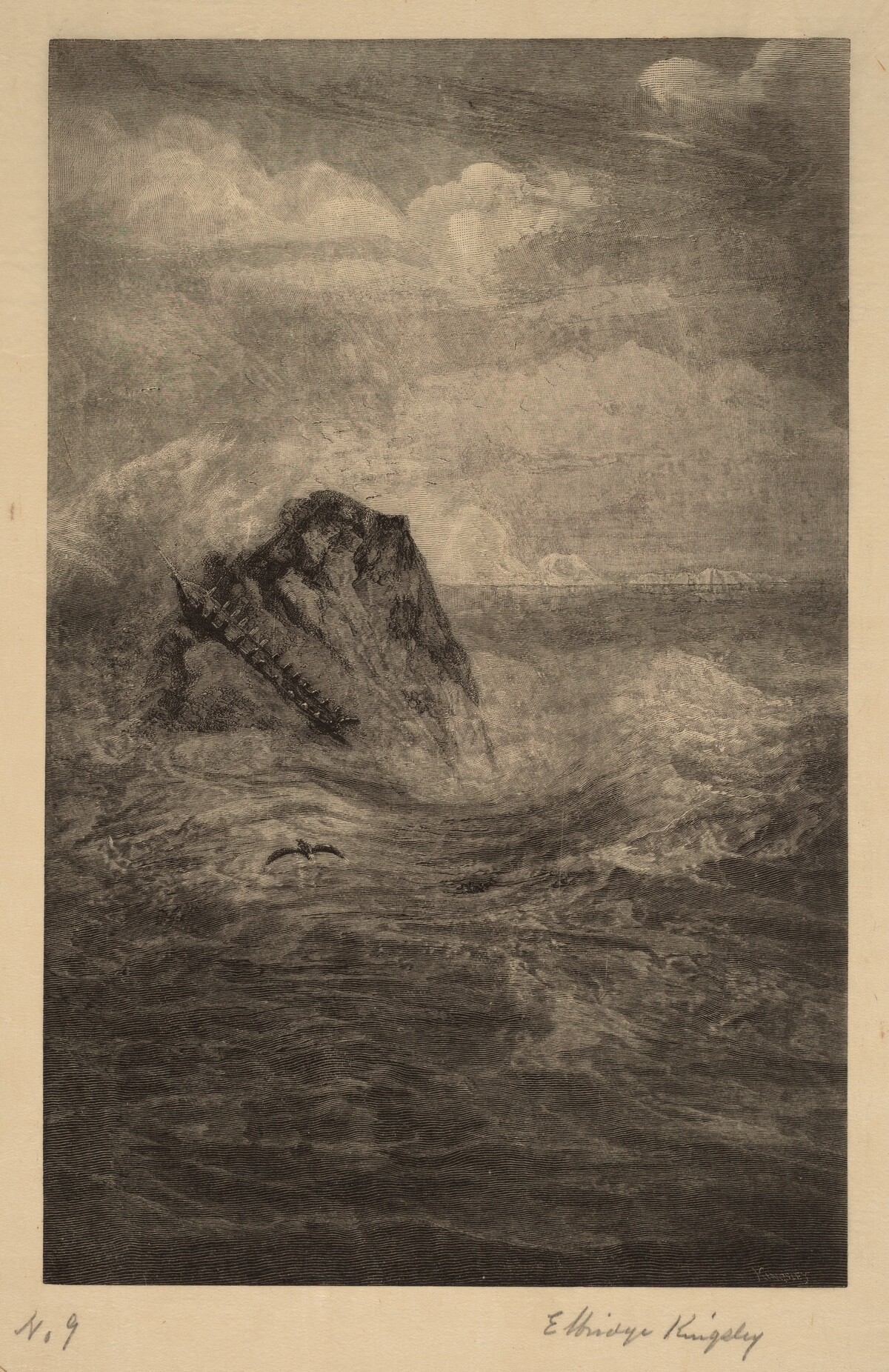 A Rock in the Sea by Elbridge Kingsley