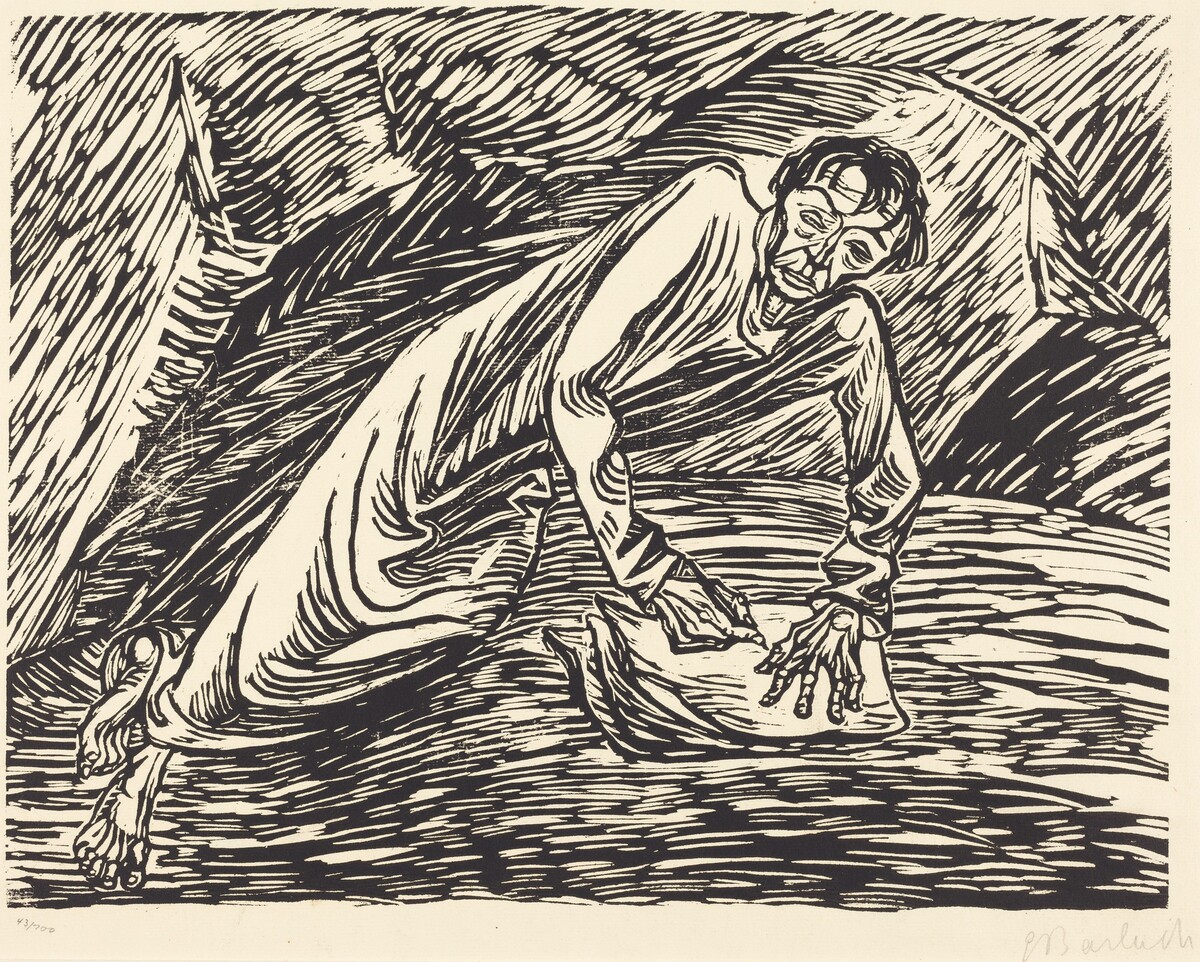 The Writing Prophet (Saint John on Patmos) by Ernst Barlach