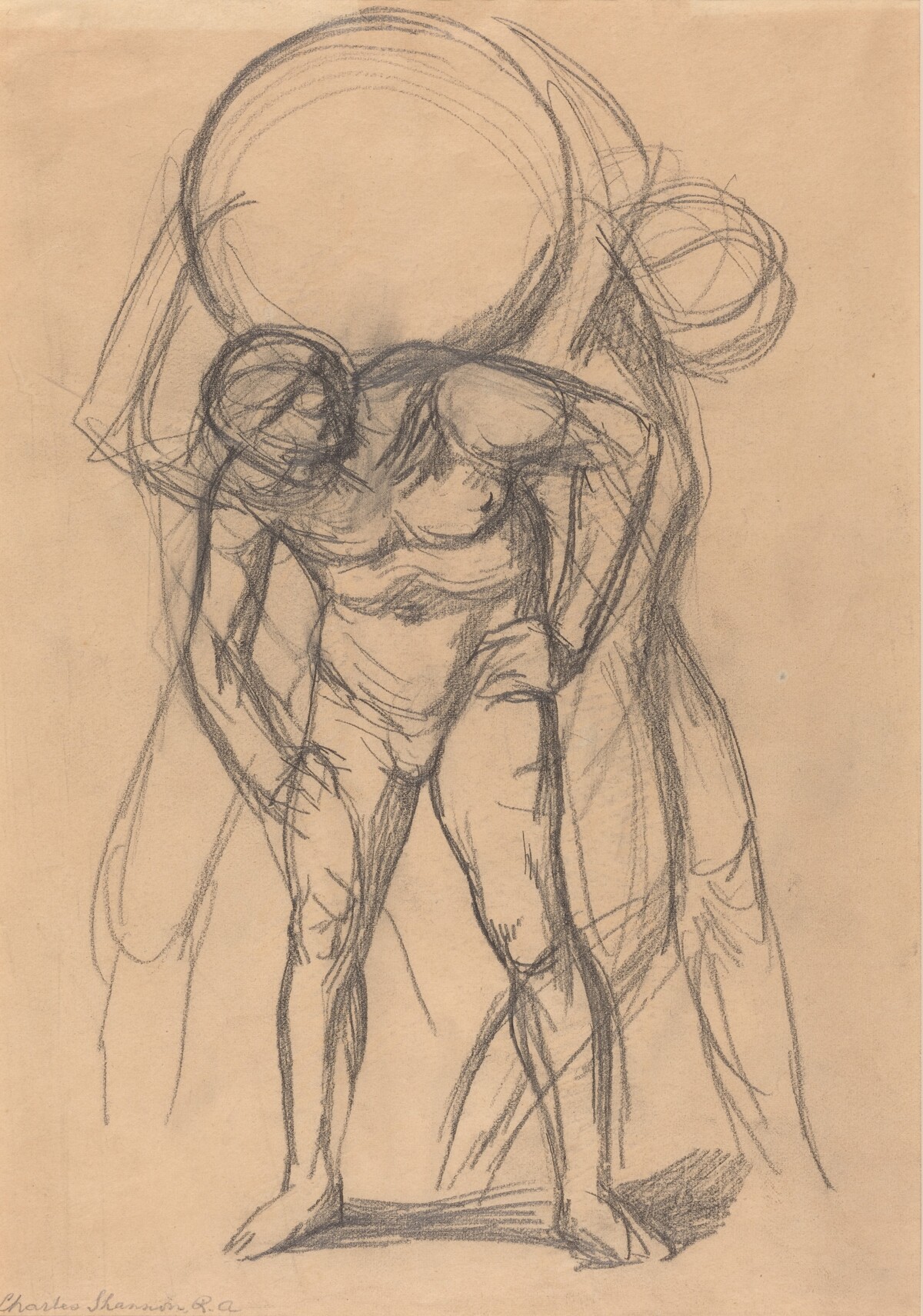 Study of Atlas by Charles Hazelwood Shannon