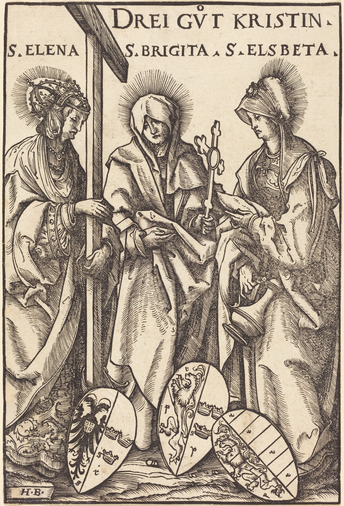 Saint Helena, Saint Brigitta and Saint Elizabeth by Hans Burgkmair I