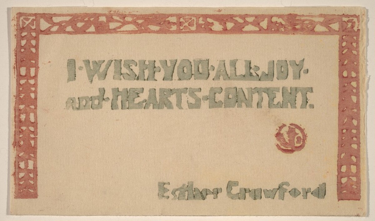 Untitled (Christmas Card) by Esther Mabel Crawford