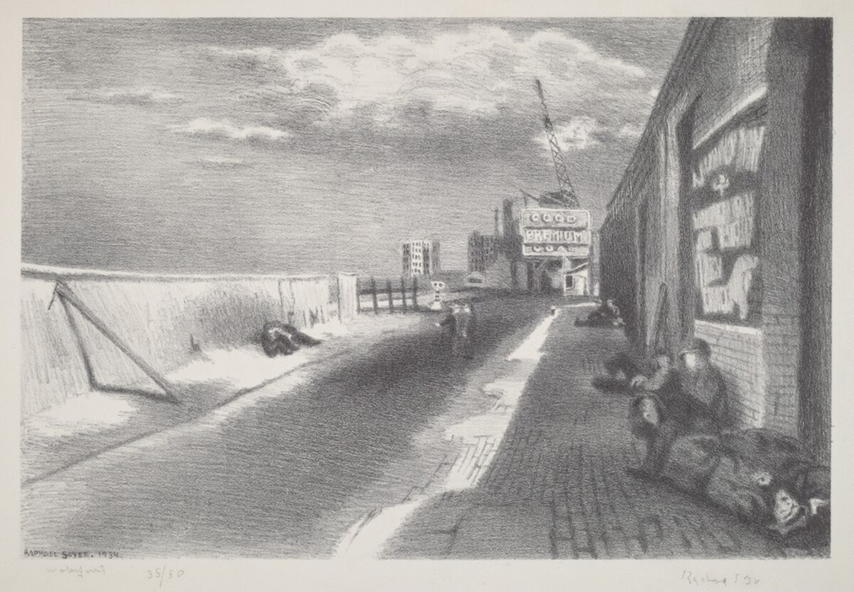 Waterfront by Raphael Soyer