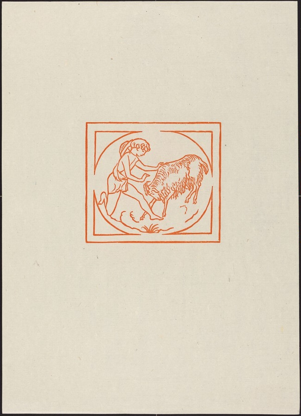 Ninth Eclogue: Tityrus and the Buck (Tityre et son Bouc) by Aristide Maillol