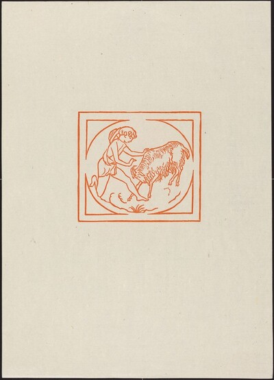 Ninth Eclogue: Tityrus and the Buck (Tityre et son Bouc)