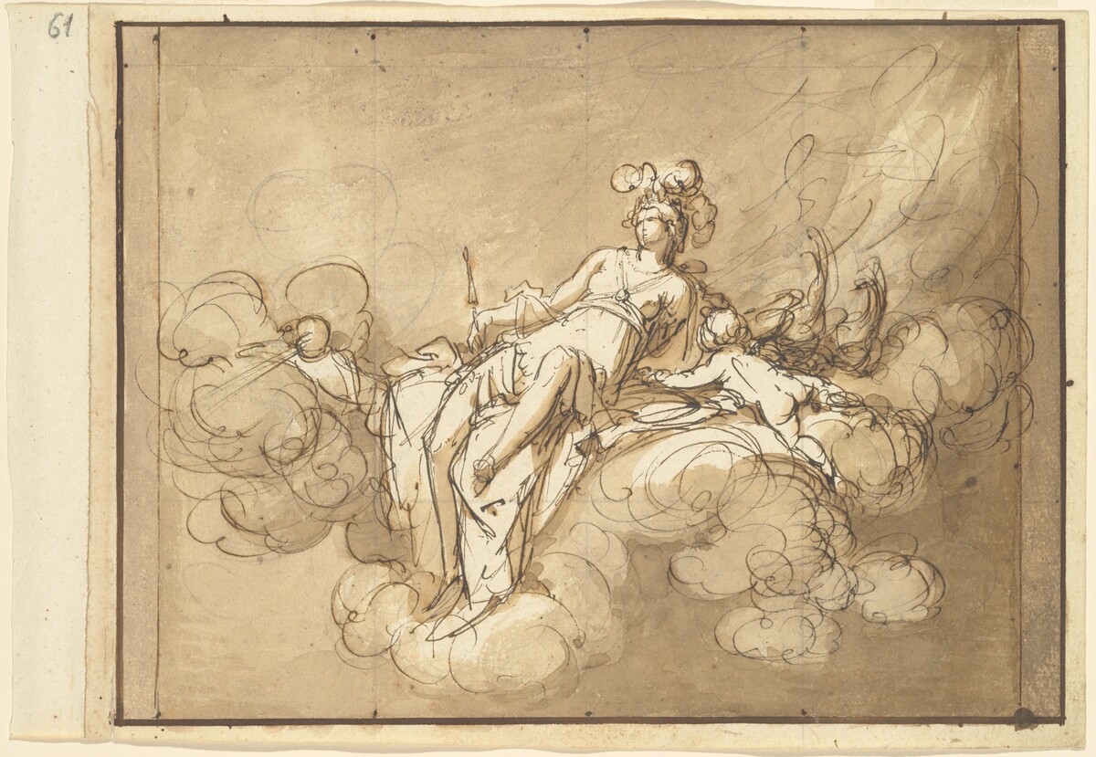 Juno Seated on the Clouds by Luigi Brenta