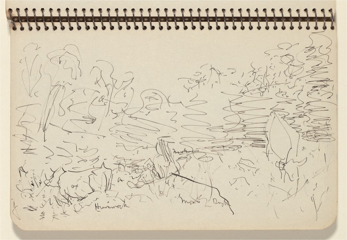 March Seated in a Landscape by Milton Avery