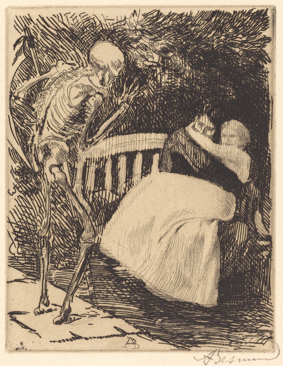 The Warning (L'avertissement) by Albert Besnard