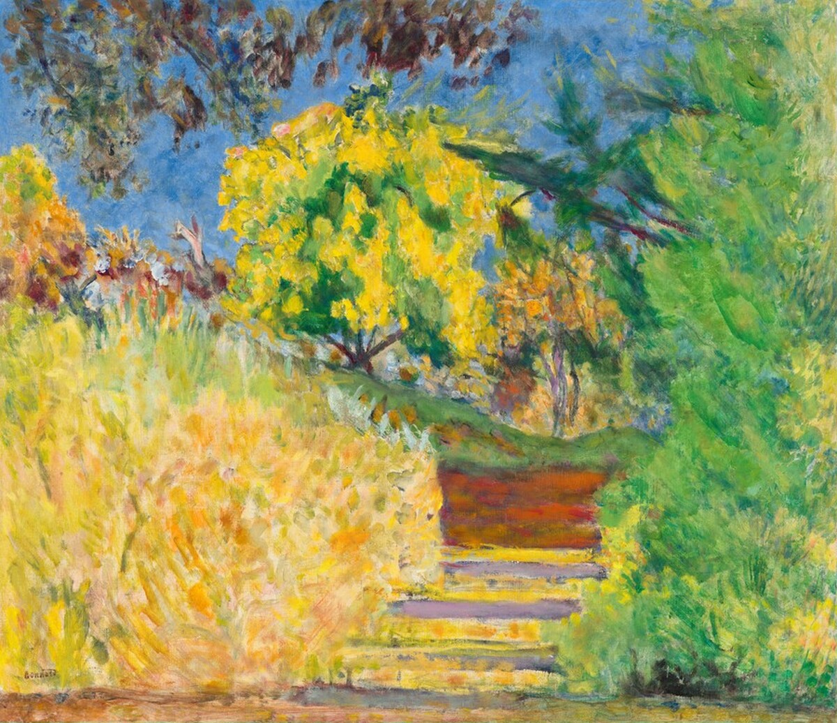 Stairs in the Artist's Garden by Pierre Bonnard