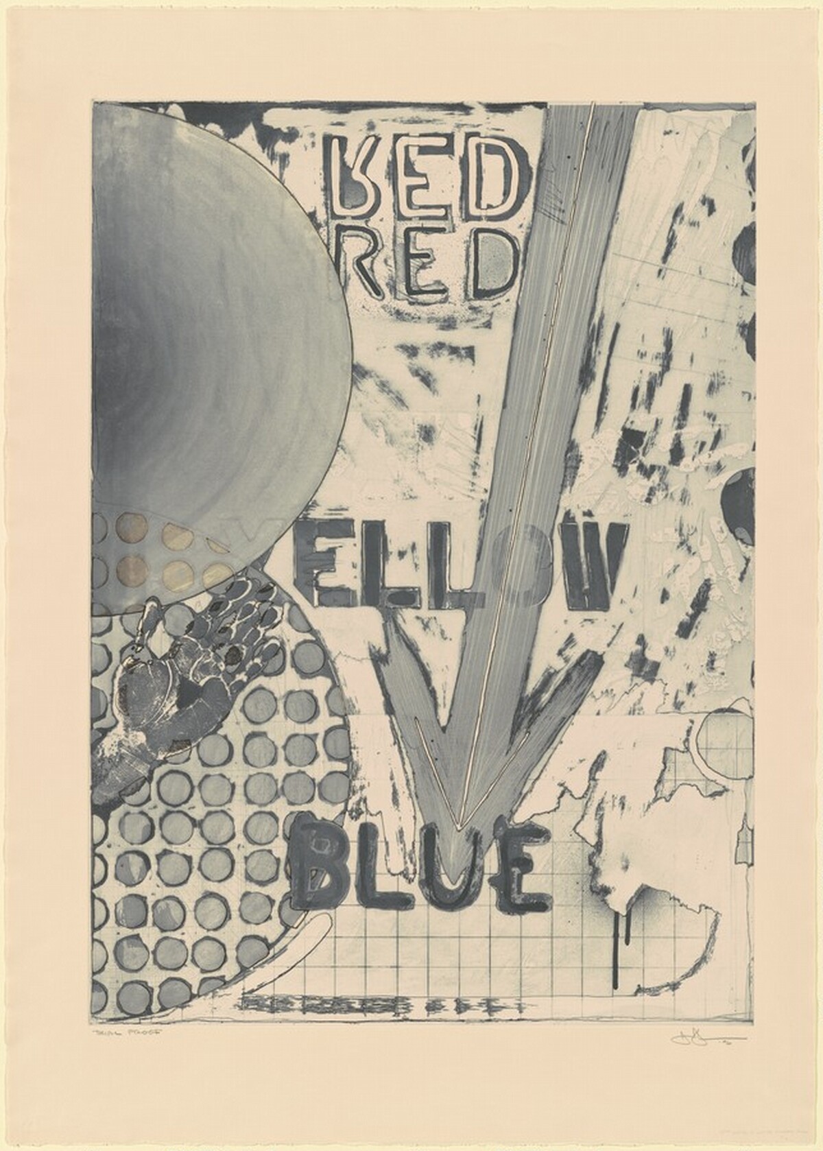 Untitled [trial proof] by Jasper Johns