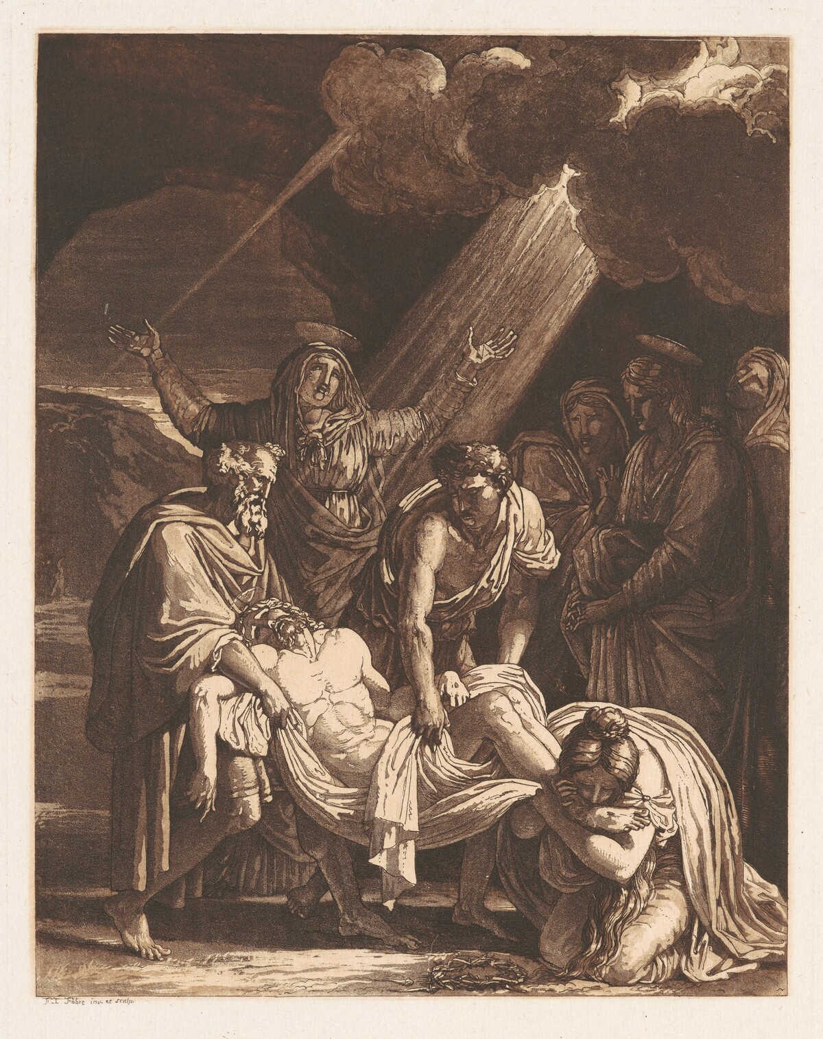 Christ Carried to the Tomb by François-Xavier Fabre