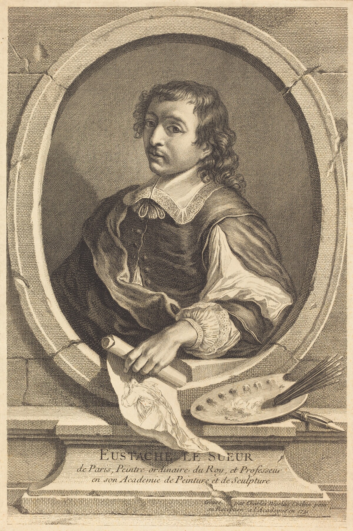 Eustache Le Sueur by Charles-Nicolas Cochin I