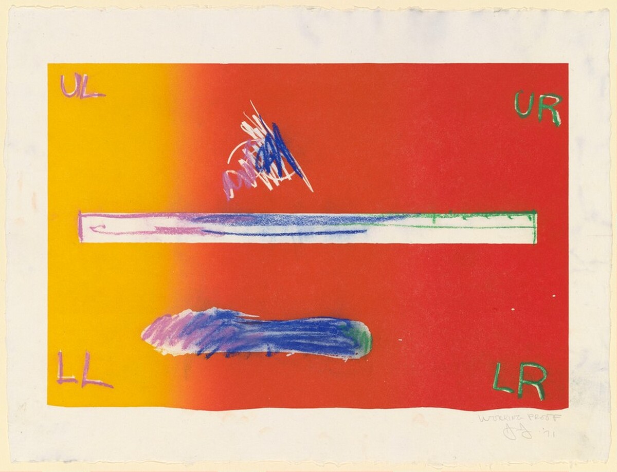 Untitled [working proof] by Jasper Johns