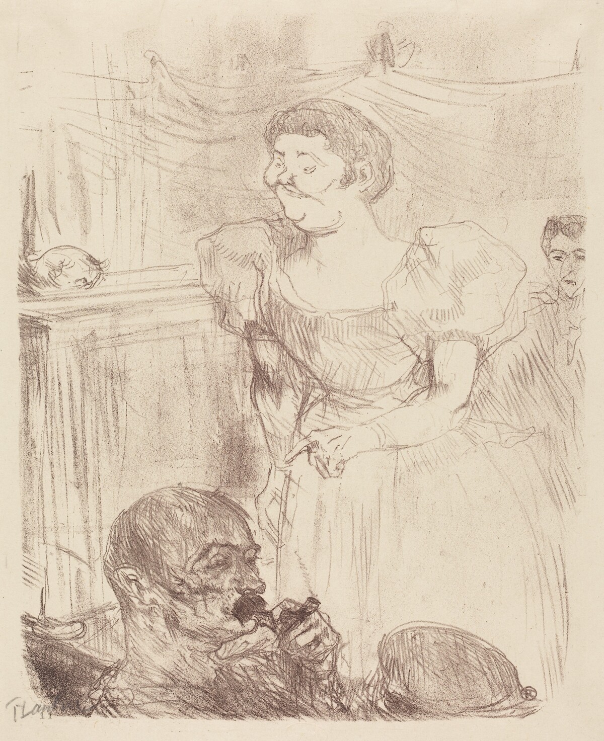 Di Ti Fellow - Englishmen at the Cafe-Concert (Di Ti Fellow - Anglaise au Café-Concert) by Henri de Toulouse-Lautrec