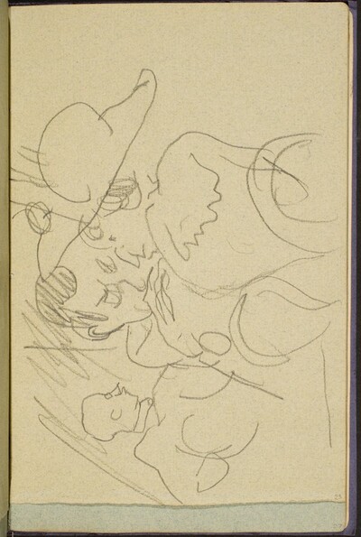 drei Personen im Café (Three Figures in a Café) [p. 25]