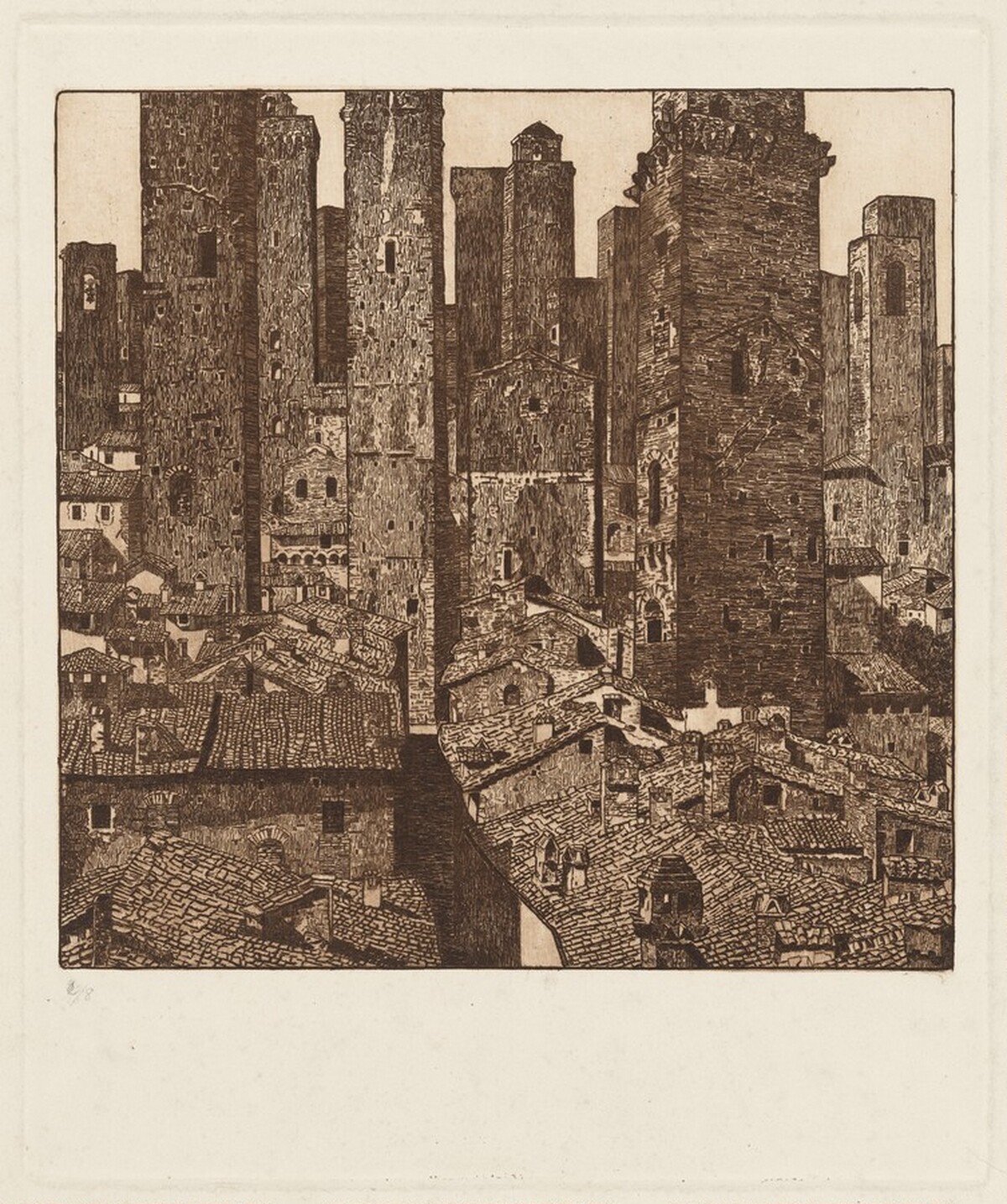 San Gimignano by Benvenuto Disertori
