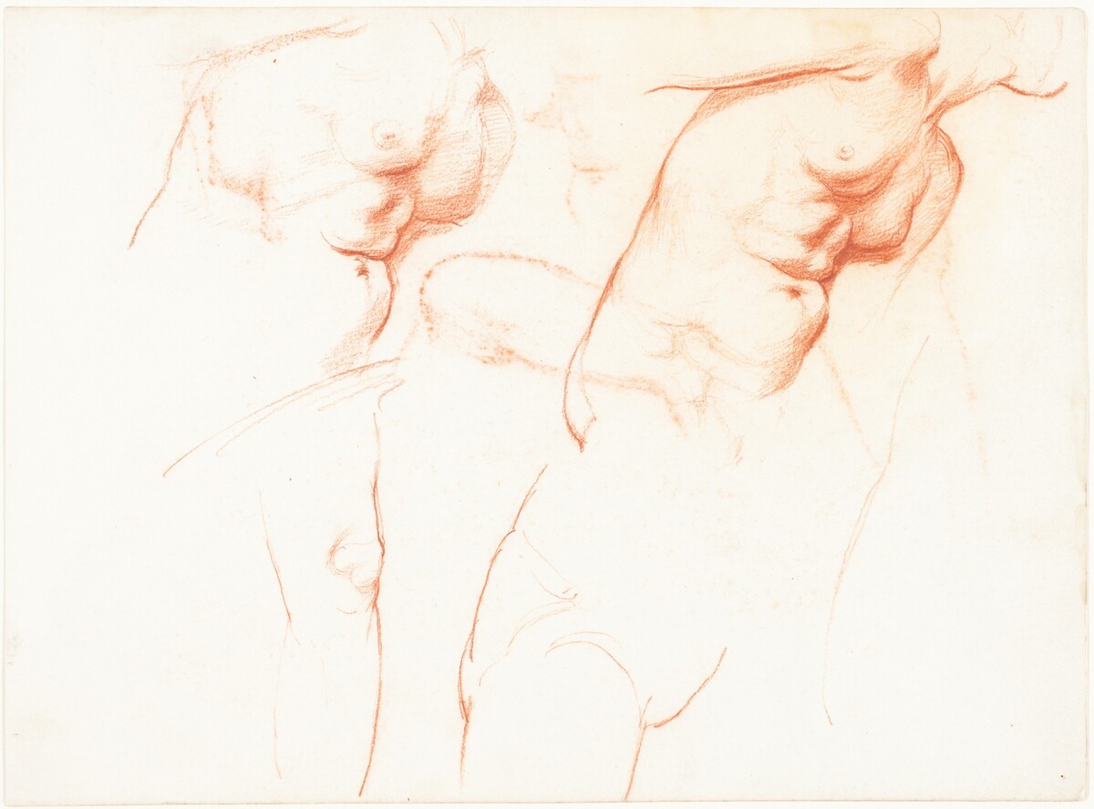 Studies for "The Wise and Foolish Virgins" [recto] by Sir William Blake Richmond
