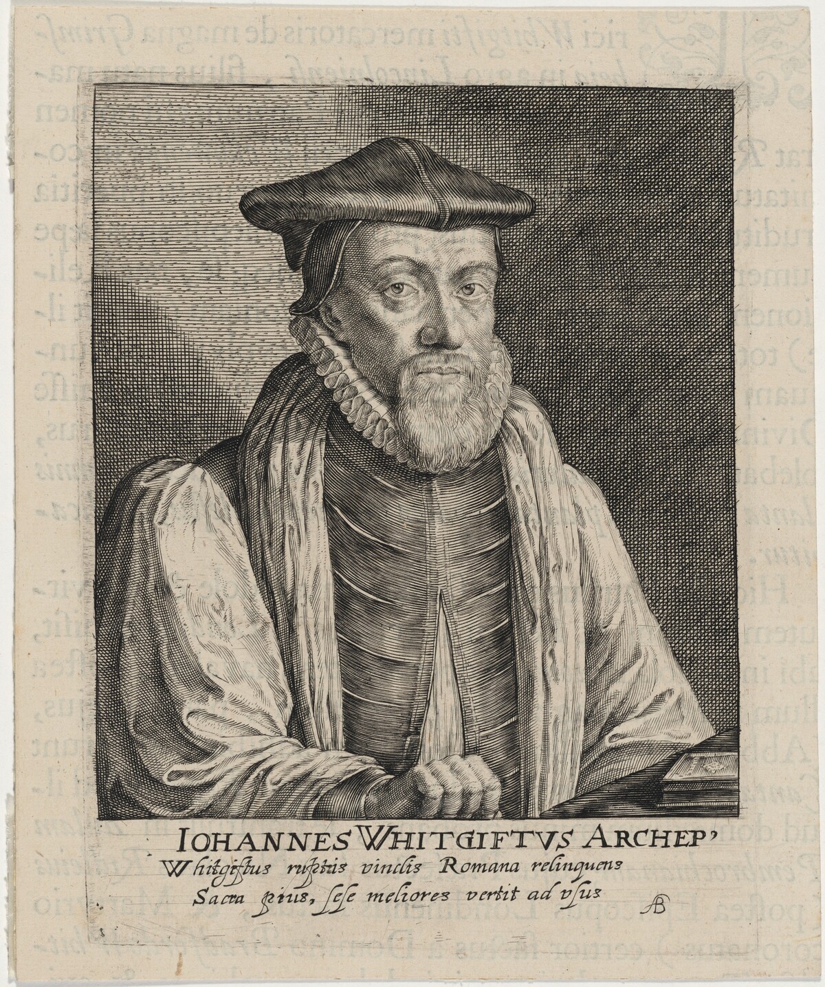 John Whitgift, D.D., Archbishop of Canterbury by Willem de Passe and Magdalena de Passe