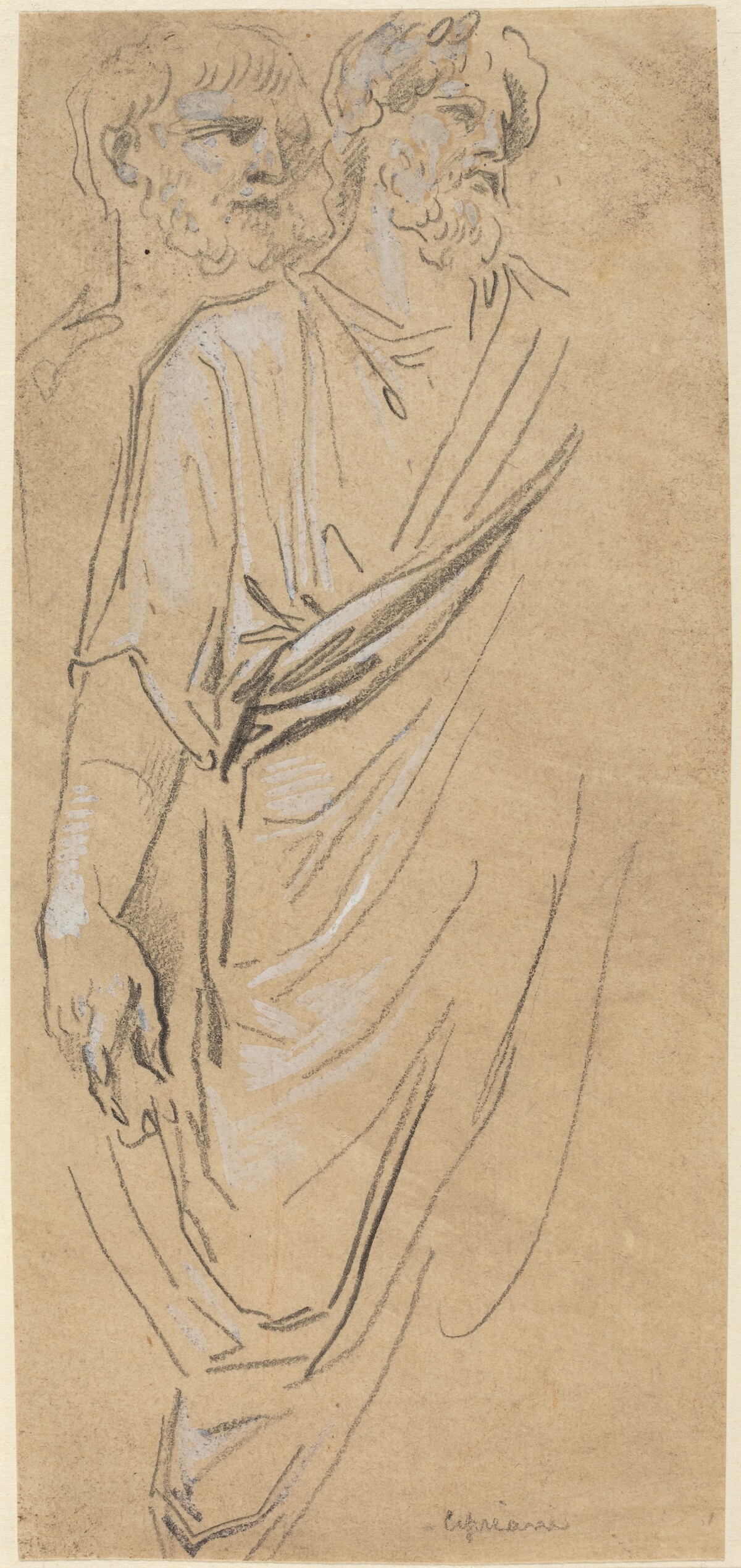 Studies of a Classical Figure by Giovanni Battista Cipriani
