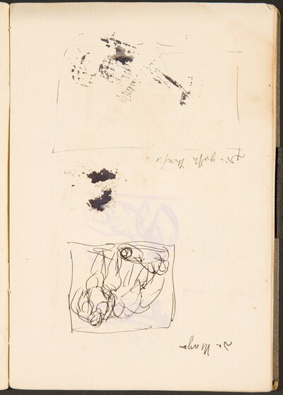 Skizze und leerer Rahmen mit Bezeichnung (Sketch and Empty Frame with Inscription) [p. 37]