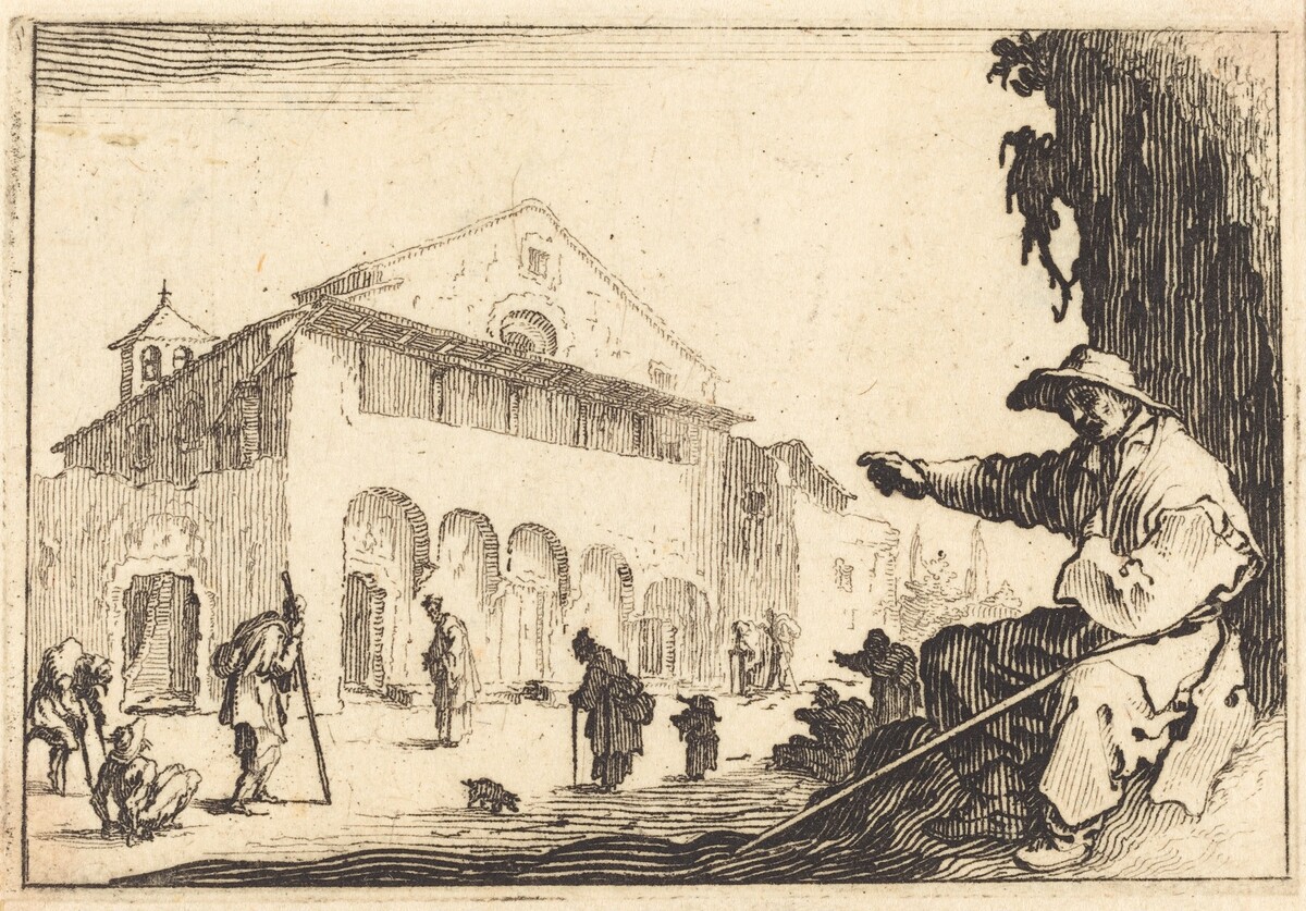 Almshouse by Jacques Callot