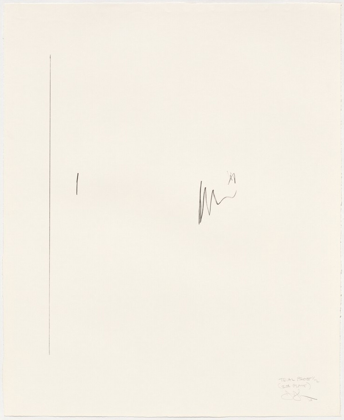 Figure 0 [trial proof] by Jasper Johns