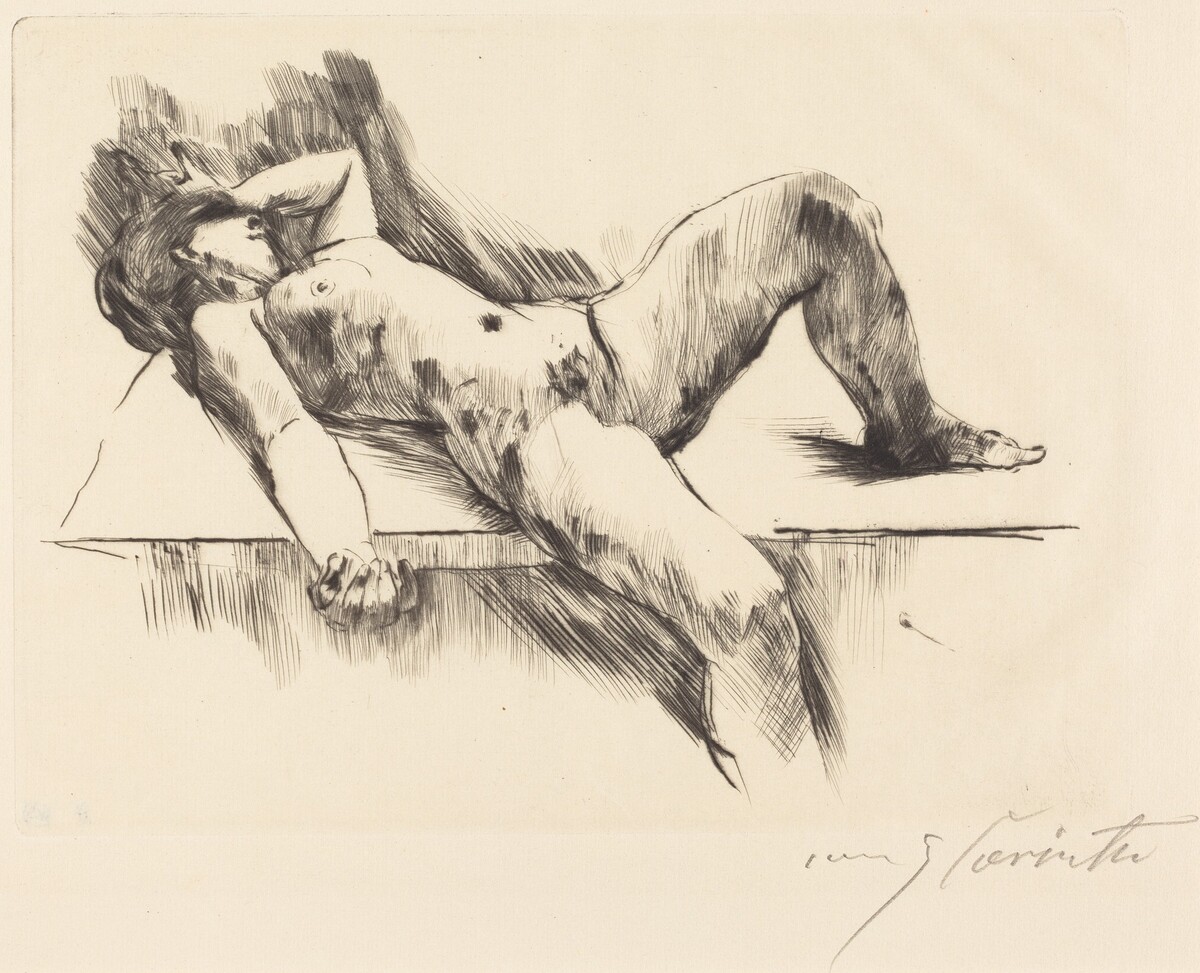 Liegender Weiblicher Akt III (Reclining Female Nude III ) by Lovis Corinth