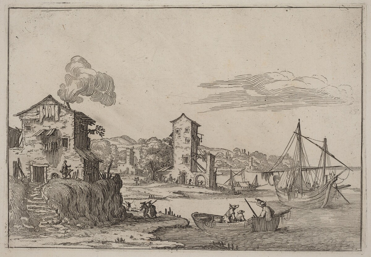 Rustic Seaport by Ercole Bazicaluva