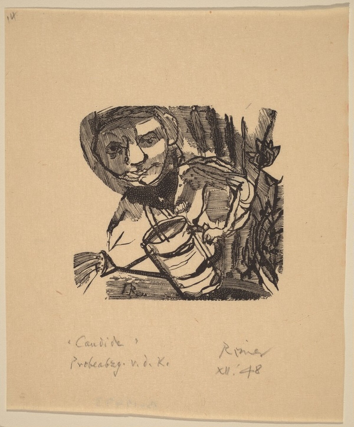 Illustration to Voltaire, "Candide" by Imre Reiner