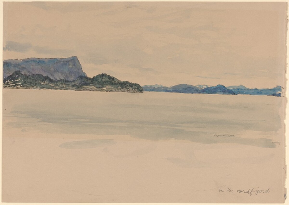 Nordfijord by Sir Muirhead Bone