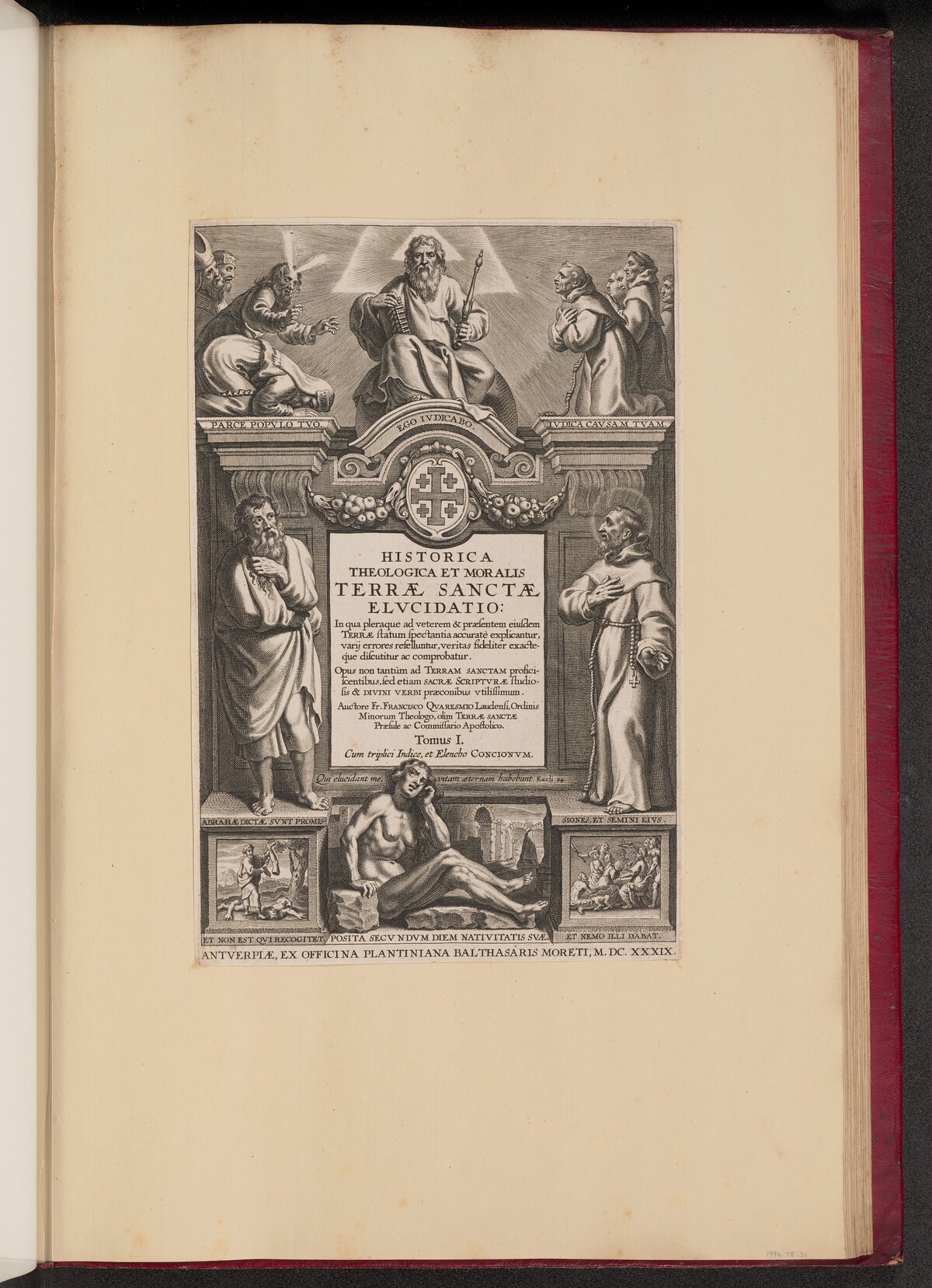 Title Page for Franciscus Aguilonius, Historica Theologica et Moralis Terrae Sanctae Elvcidatio by Netherlandish 17th Century after Sir Peter Paul Rubens