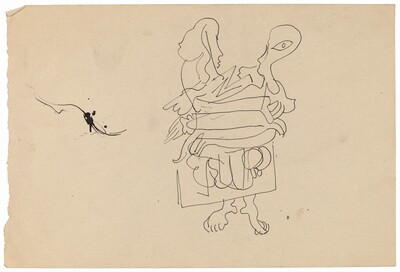Two-headed Abstract Figure