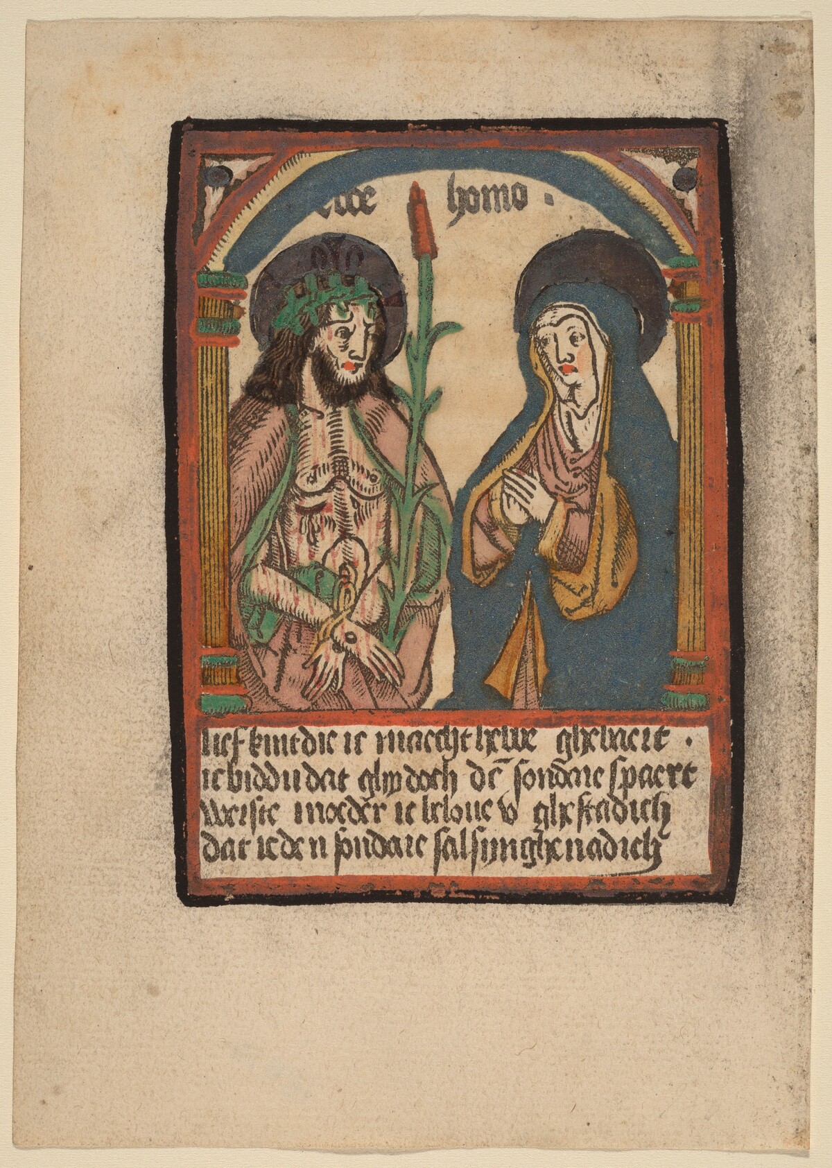 The Man of Sorrows and His Mother by Netherlandish 15th Century