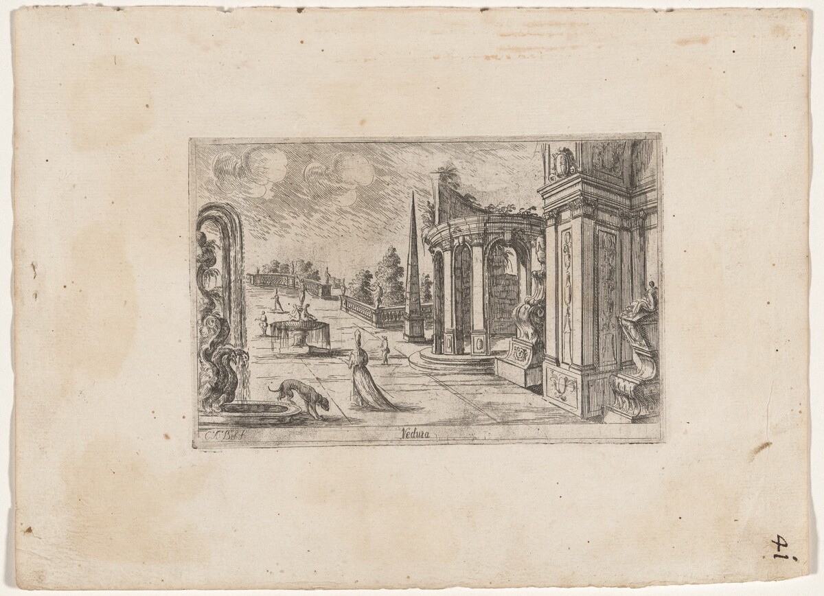 Design for a Garden Court by Carlo Antonio Buffagnotti