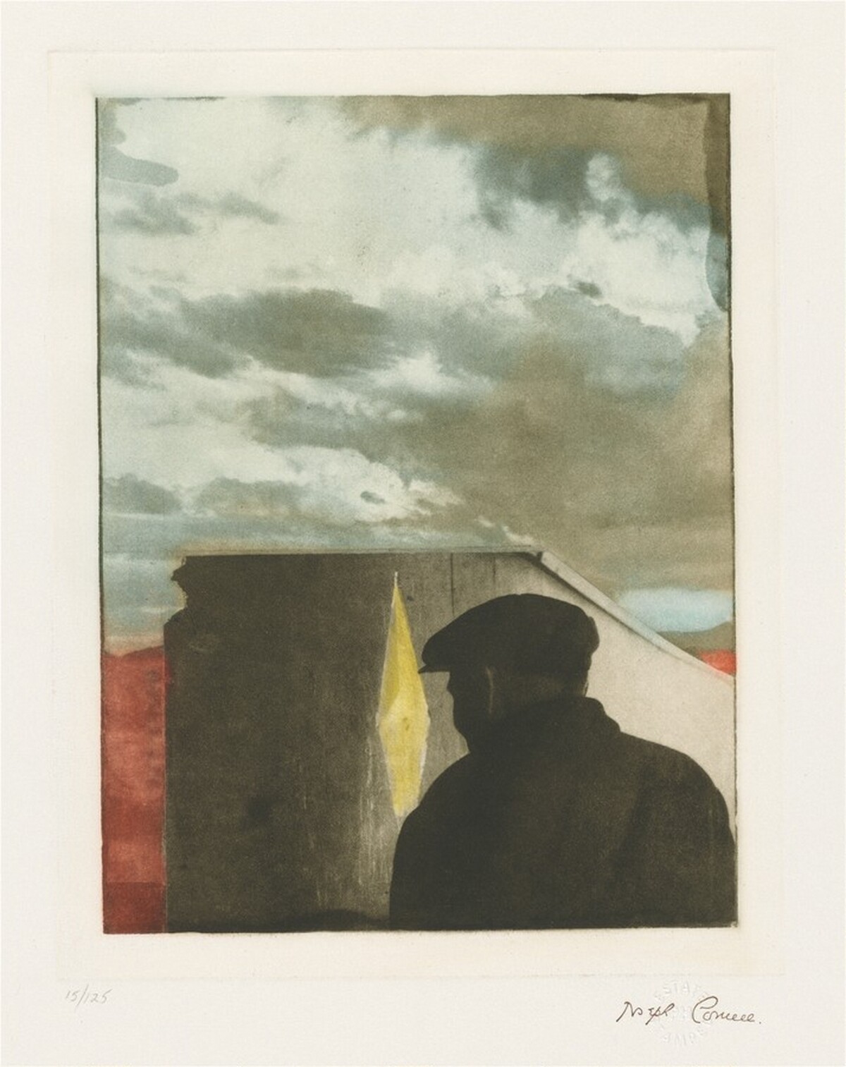 Untitled (Landscape with Figure) by Joseph Cornell