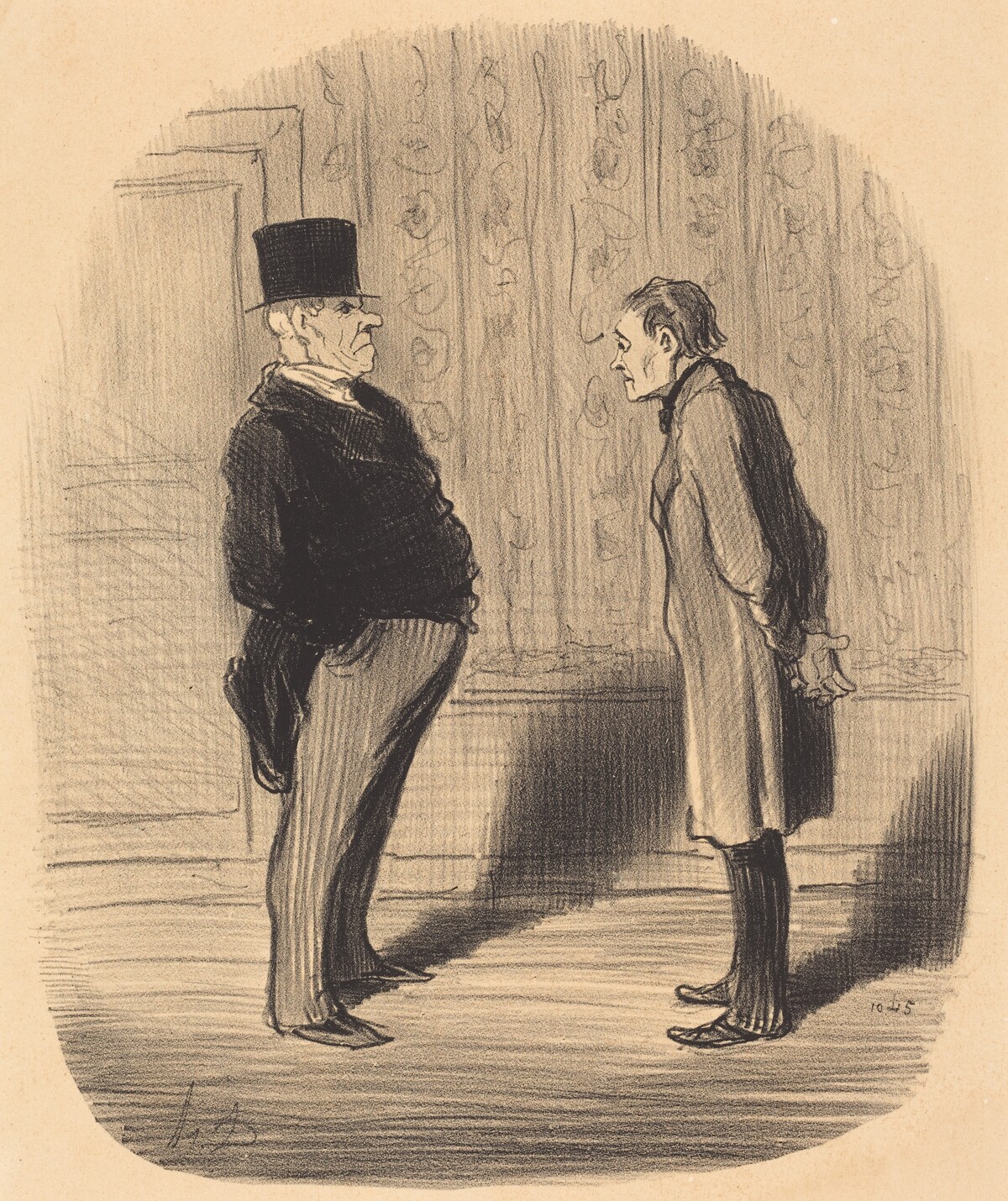 Eh! bien monsieur et mes trois termes... by Honoré Daumier