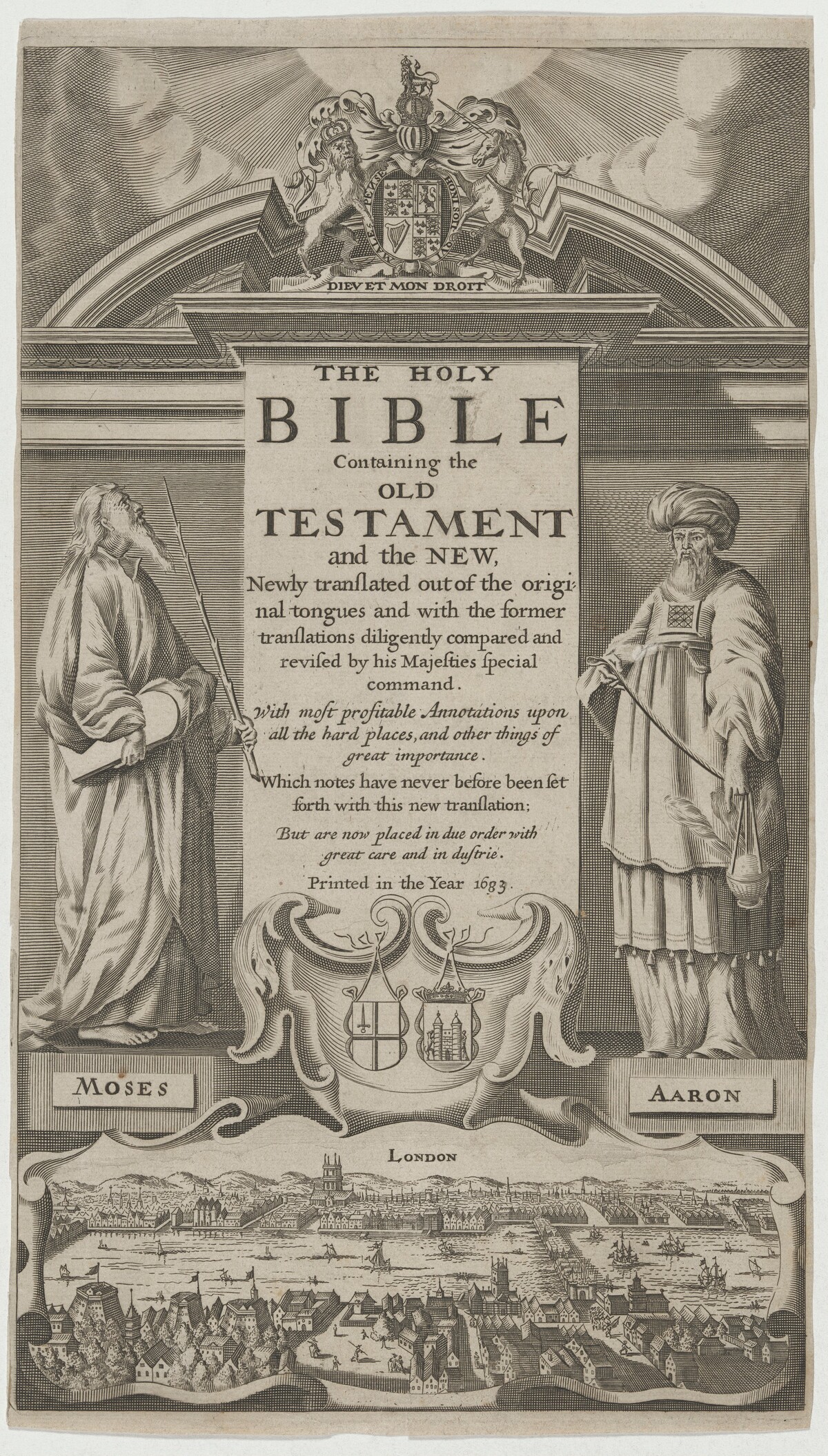 Title Page to the Bible by Unknown Artist