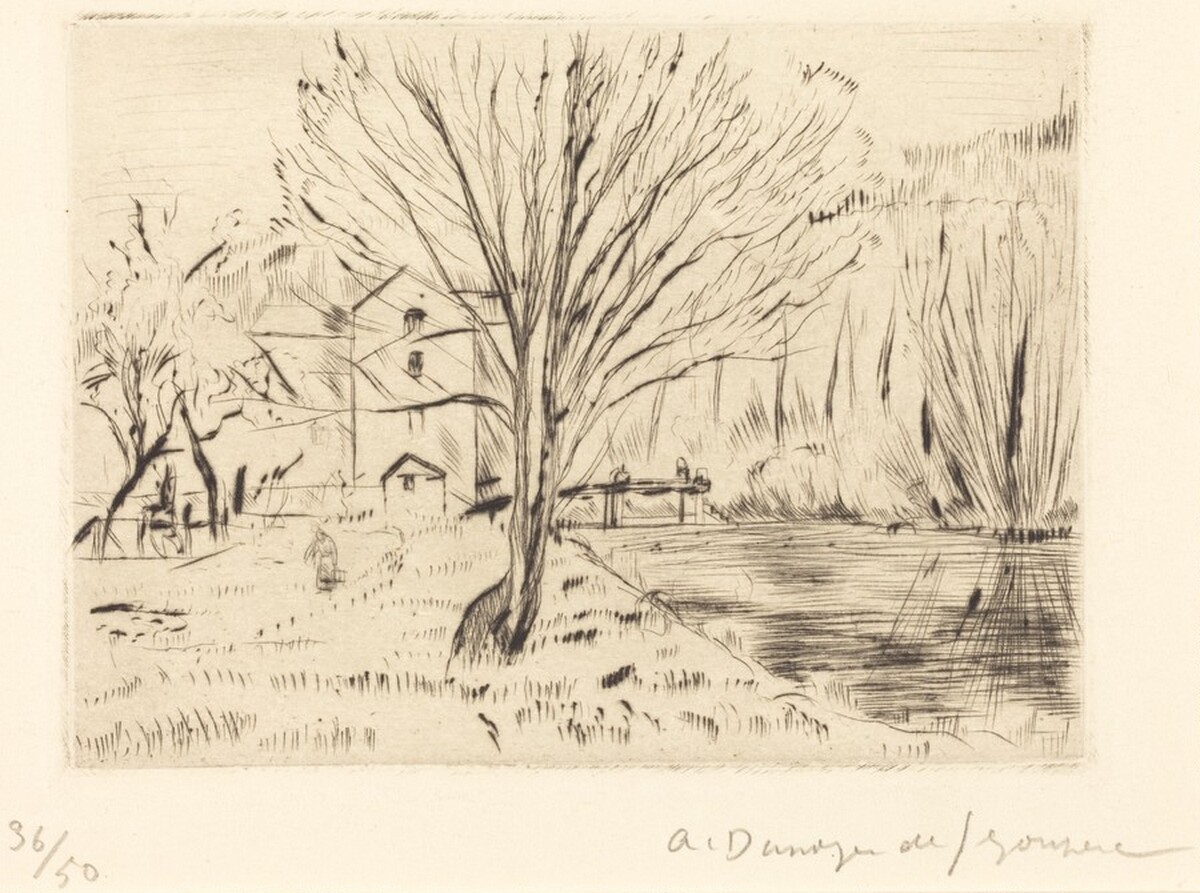 The Mill at Serbonne (Le Moulin de Serbonne) by André Dunoyer de Segonzac