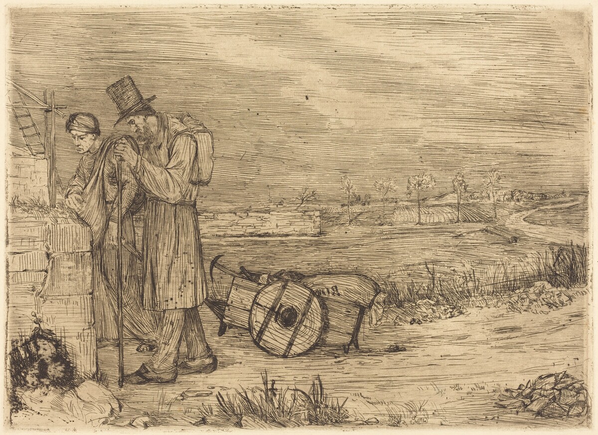 Vagabonds of Montrouge (Les vagabonds de Montrouge) by Alphonse Legros