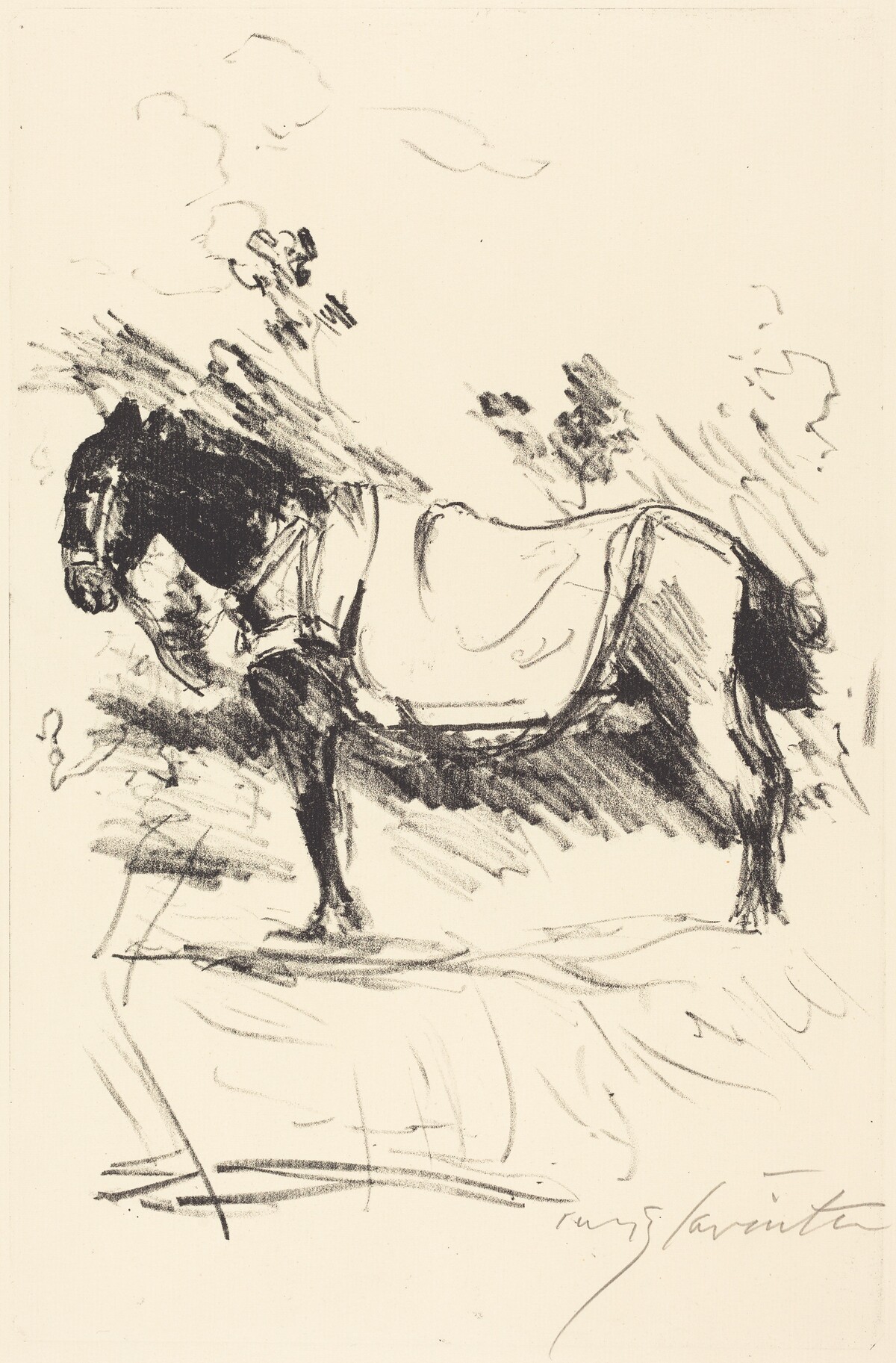 Reitpferd (Riding-Horse) by Lovis Corinth