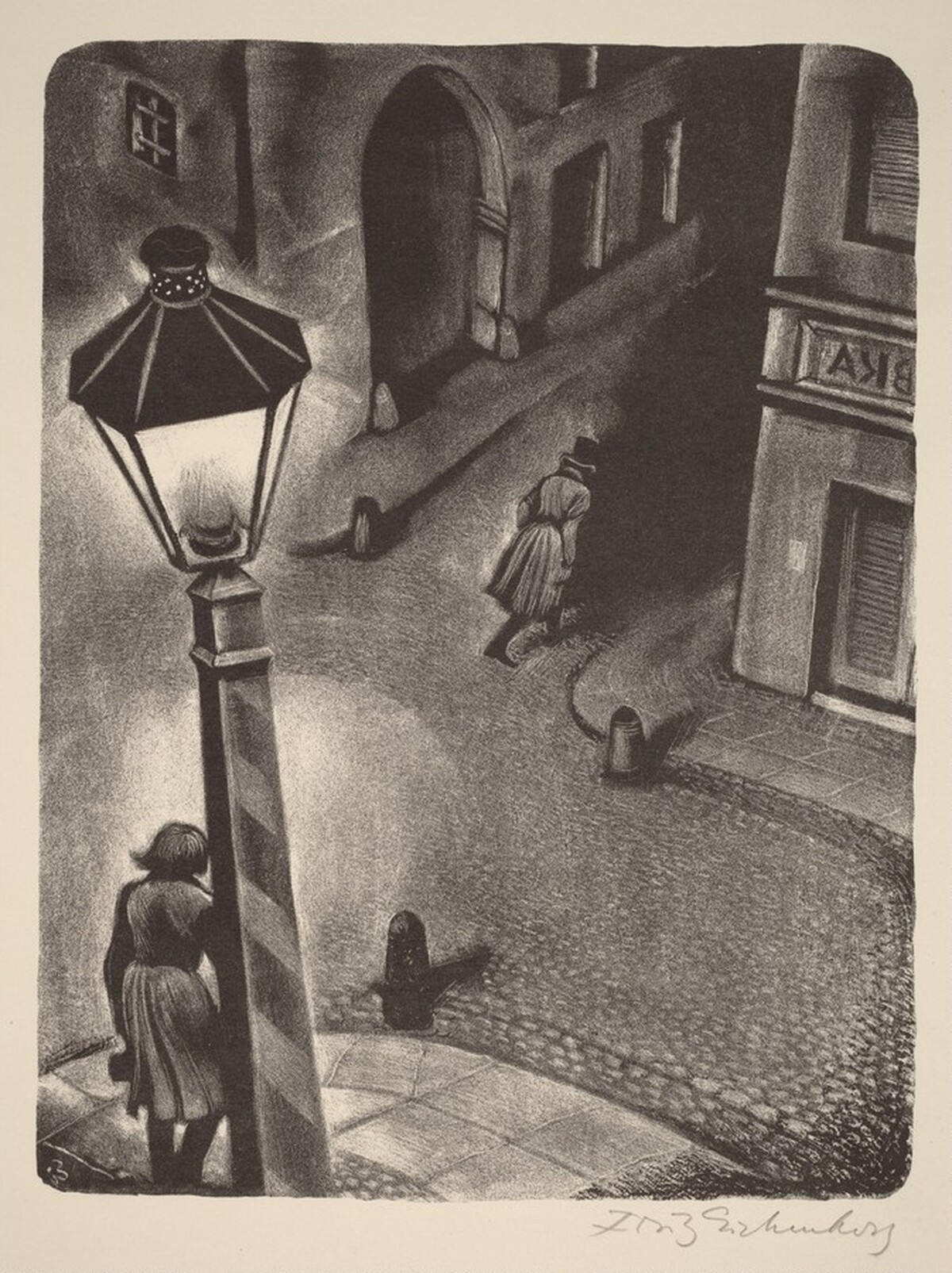 "Brother, Turn to Me!"  (Book XI: Brother Ivan Fyodorovich, facing p.468) by Fritz Eichenberg