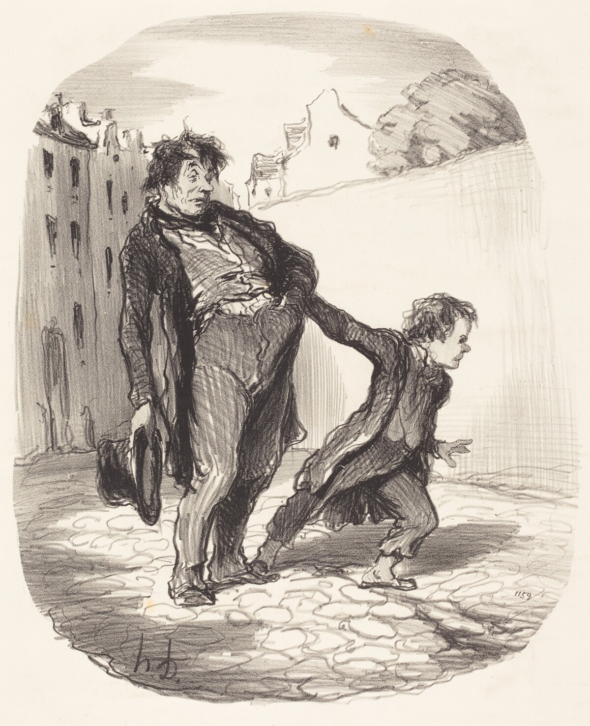 Un Fils modèle by Honoré Daumier