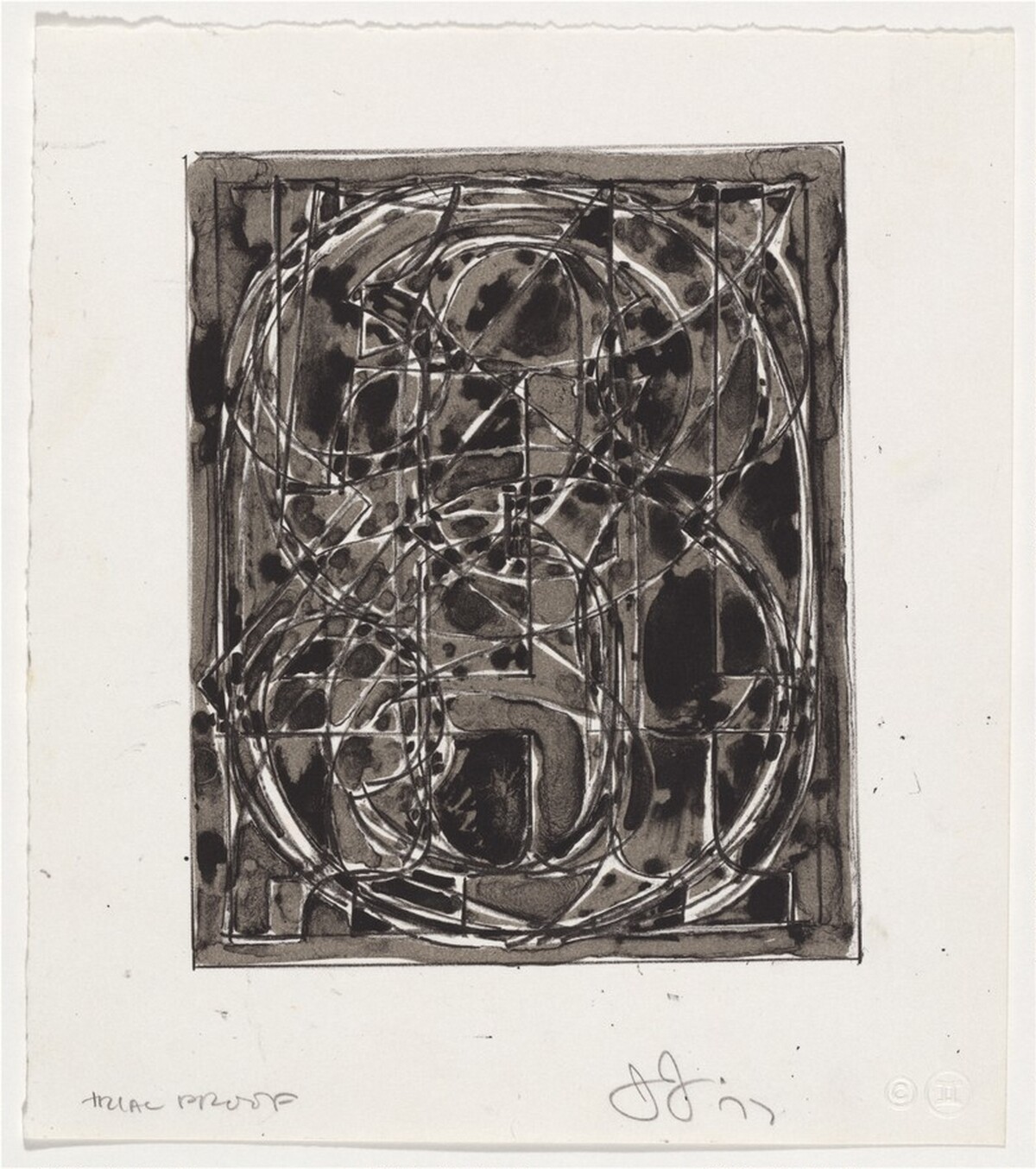 0 through 9 [trial proof] by Jasper Johns