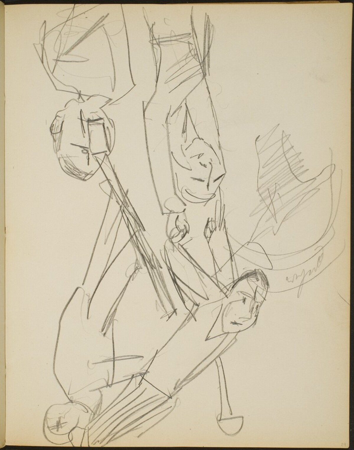 Akrobaten am Trapez (Trapeze Artists) [p. 29] by Max Beckmann