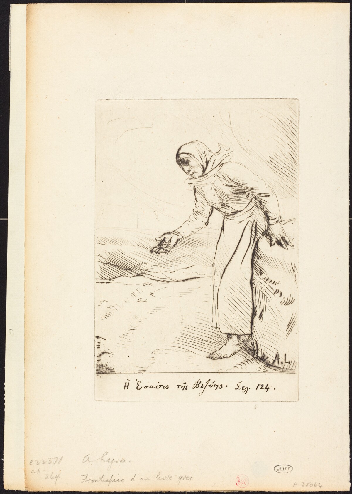 Frontispiece (The Beggar Woman of Veze) by Alphonse Legros