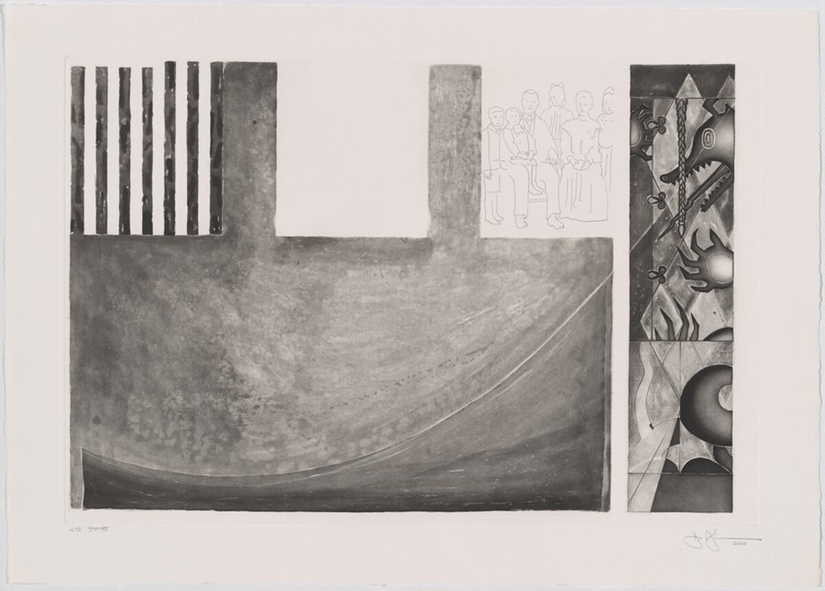 Untitled [state proof of 4th state] by Jasper Johns