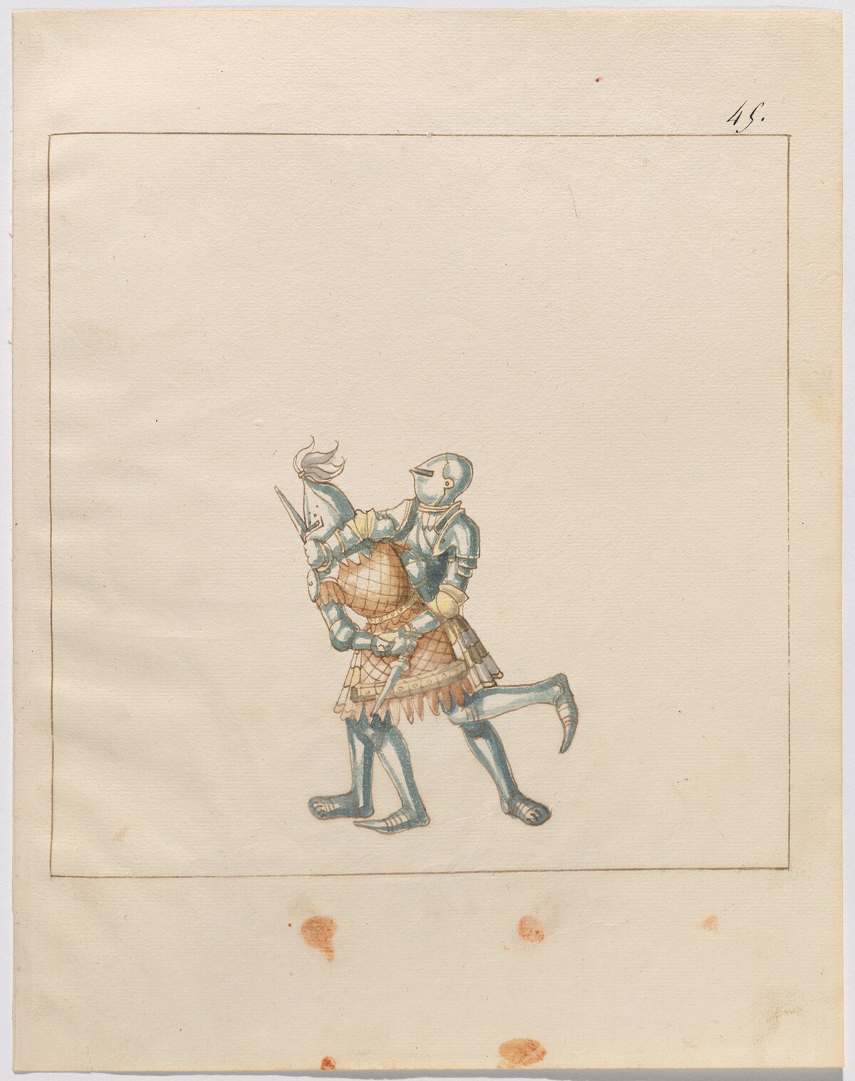 Foot Combat with Daggers by German 16th Century