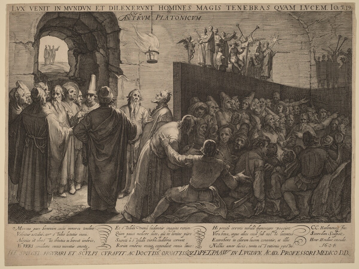 Plato's Cave by Jan Pietersz Saenredam after Cornelis Cornelisz van Haarlem