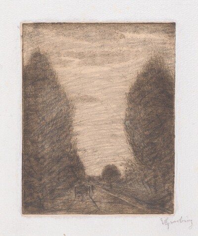 Wooded Landscape with a Cart